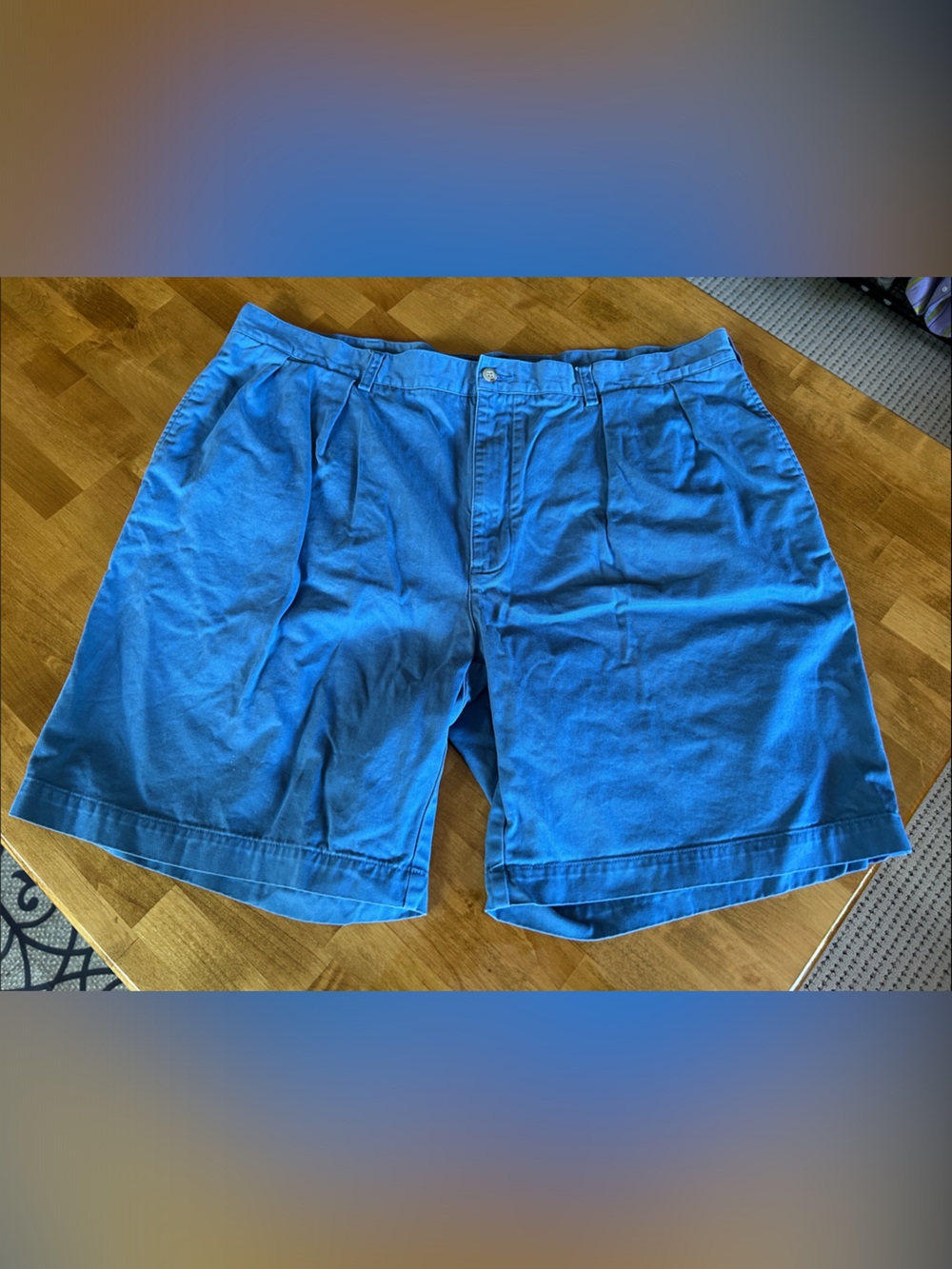 Polo by Ralph Lauren Bright Blue Pleated Front Shorts